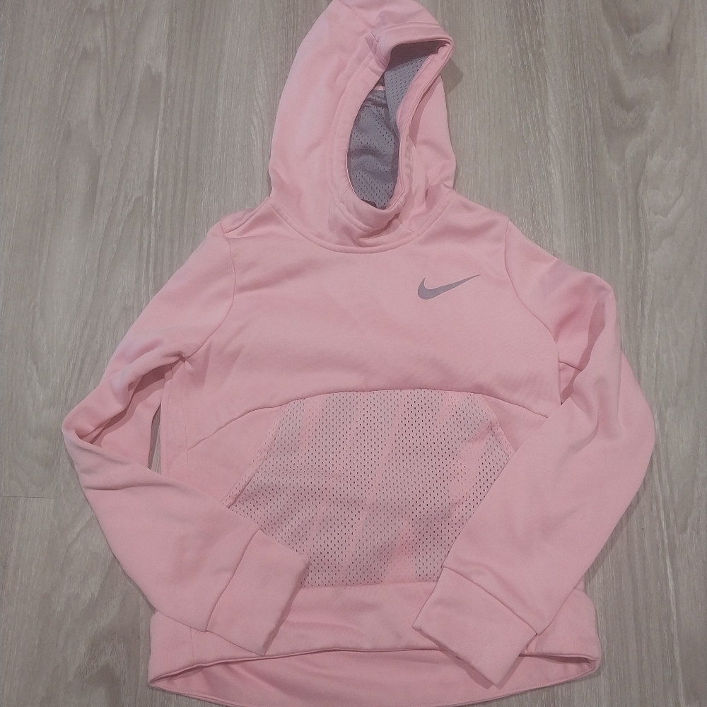 Girls Nike Athletic Pink Hoodie Size Small